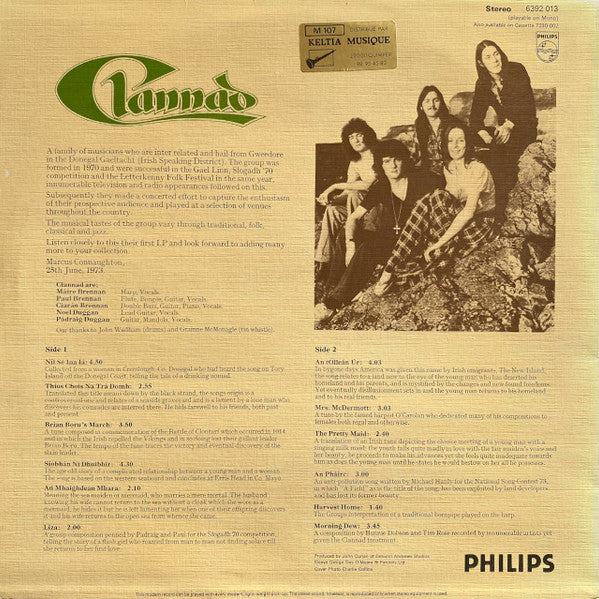 Clannad - Clannad (LP, Album, Tex)