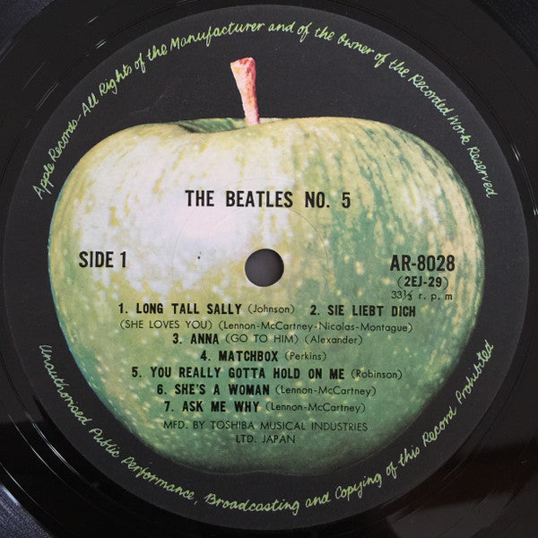 The Beatles - Beatles No. 5 (LP, Comp, Mono, RE)