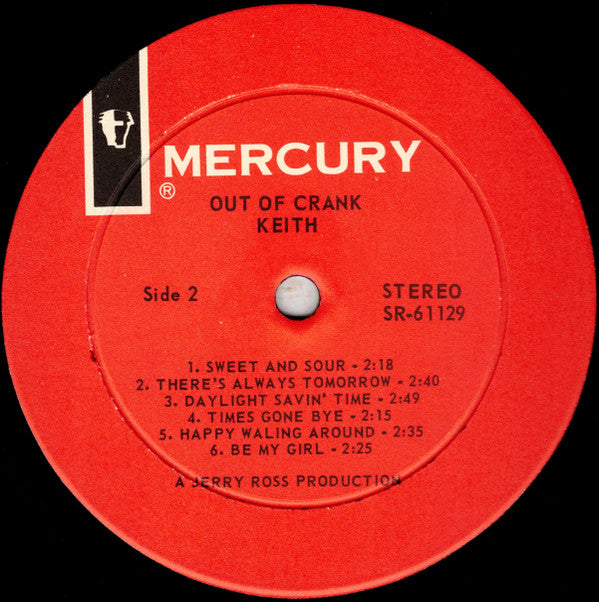 Keith (2) - Out Of Crank (LP, Album, Mer)