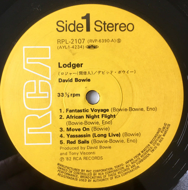 David Bowie - Lodger (LP, Album, RE)