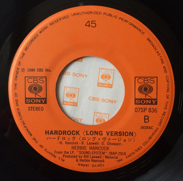 Herbie Hancock - Hardrock (7"", Single)