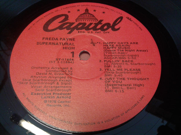Freda Payne - Supernatural High (LP, Album)