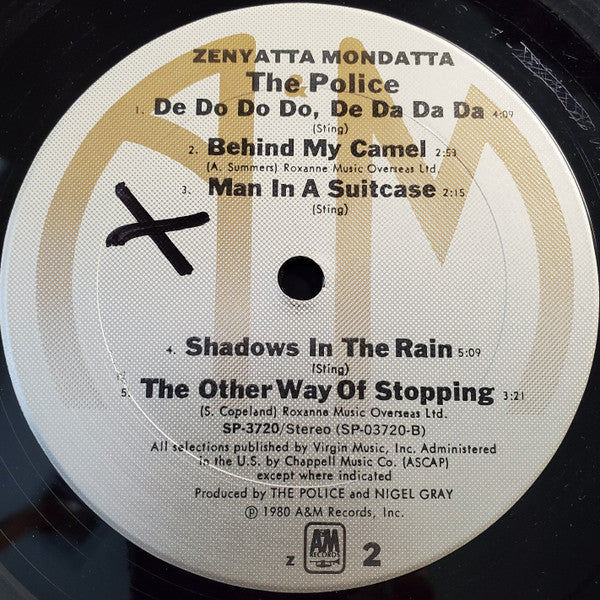 The Police - Zenyatta Mondatta (LP, Album, Z -)