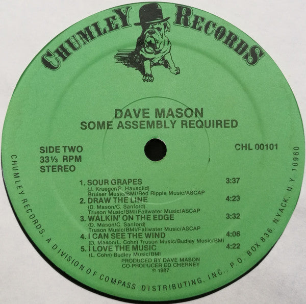 Dave Mason - Some Assembly Required (LP, Album)