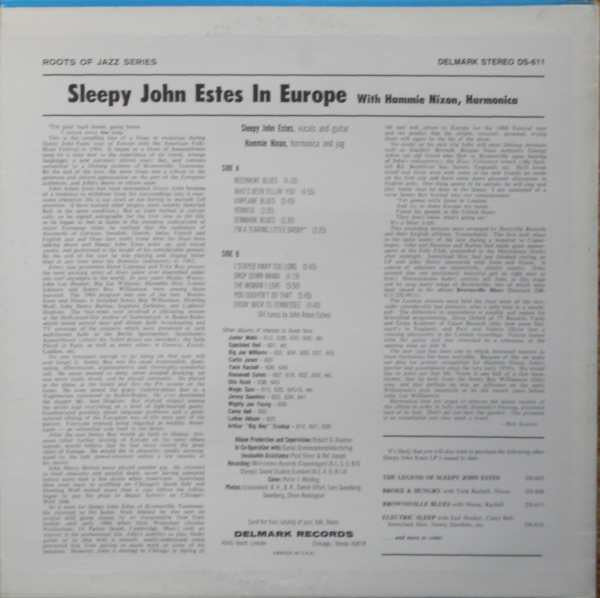 Sleepy John Estes - Sleepy John Estes In Europe (LP, Album)