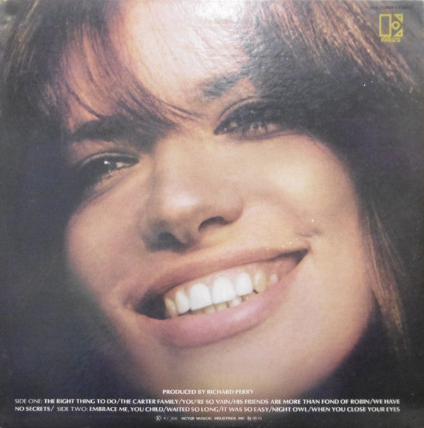 Carly Simon - No Secrets (LP, Album)