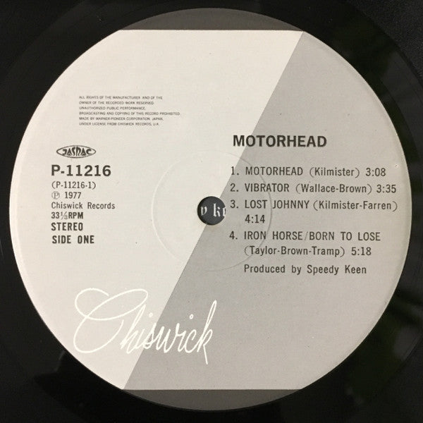 Motörhead - Motörhead (LP, Album, RE)