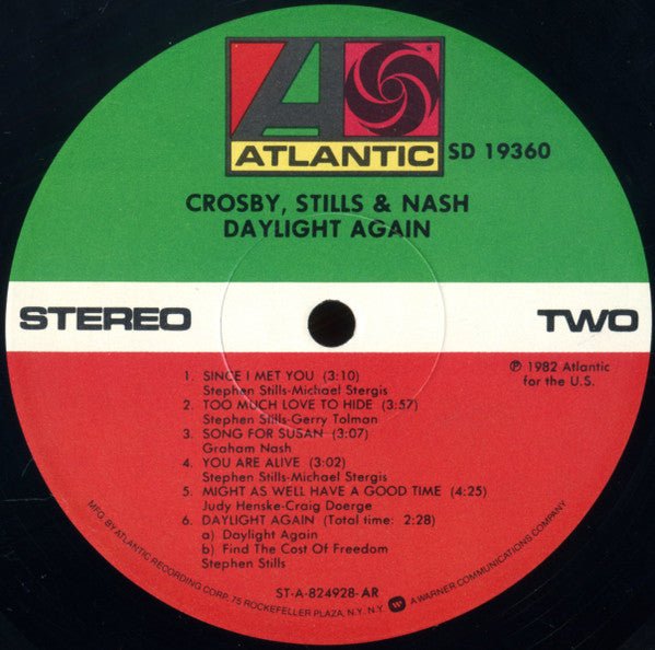 Crosby, Stills & Nash - Daylight Again (LP, Album, AR )