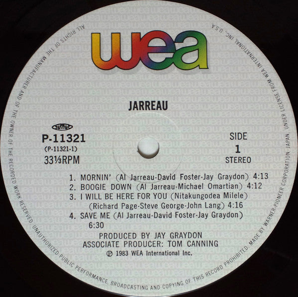 Jarreau* - Jarreau (LP, Album)