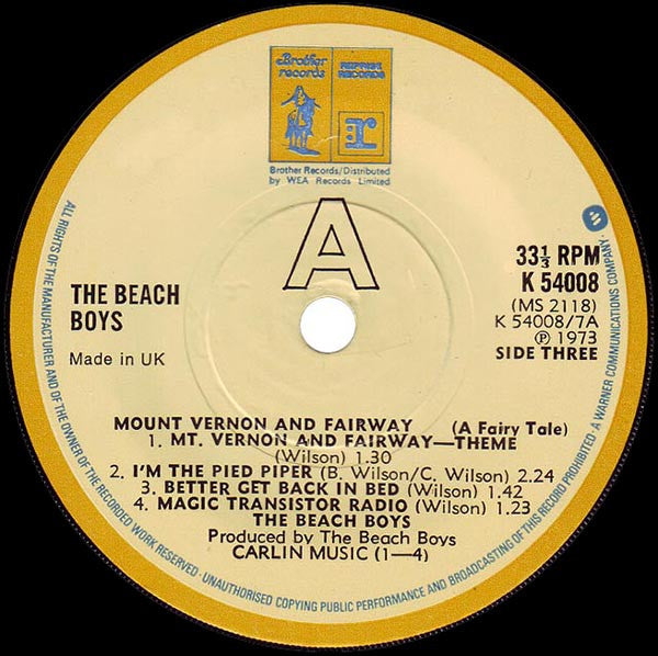 The Beach Boys - Holland (LP, Album, RP + 7"", RP)