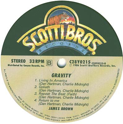 James Brown - Gravity (LP, Album)