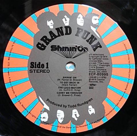 Grand Funk* - Shinin' On (LP, Album)