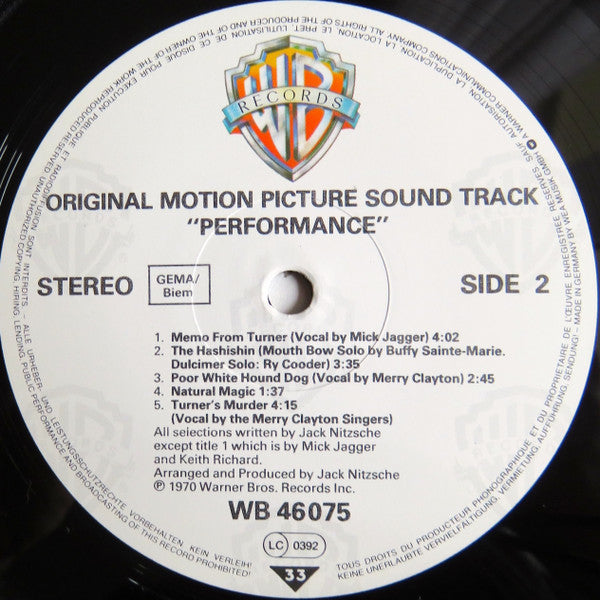 Various - Performance: Original Motion Picture Sound Track(LP, Albu...