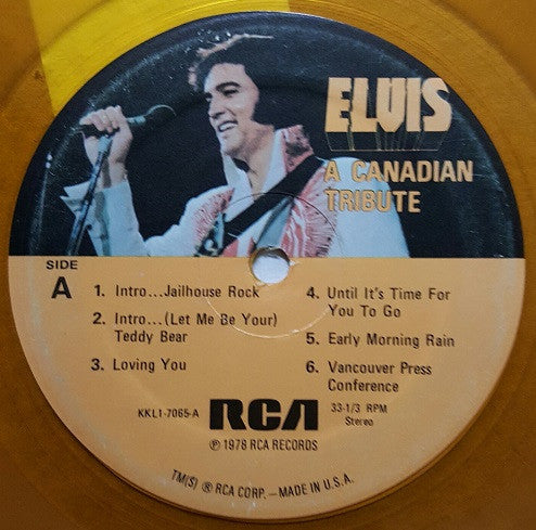 Elvis Presley - A Canadian Tribute (LP, Comp, Gol)