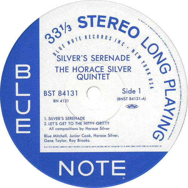 The Horace Silver Quintet - Silver's Serenade (LP, Album, Ltd, RE)