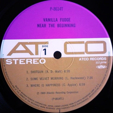 Vanilla Fudge - Near The Beginning (LP, Album, RE)