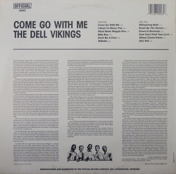 The Dell Vikings* - Come Go With Me (LP, Comp, RE)