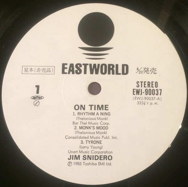Jim Snidero - On Time (LP, Album)