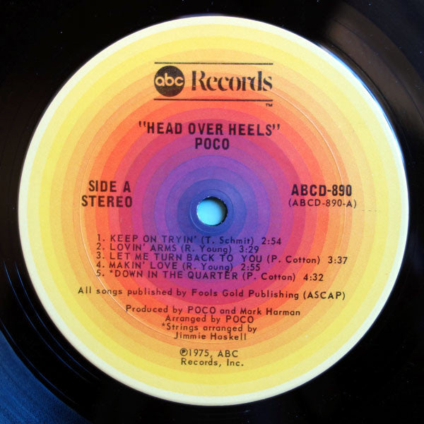 Poco (3) - Head Over Heels (LP, Album, San)