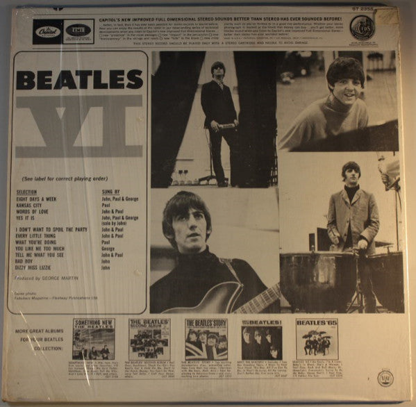 The Beatles - Beatles VI (LP, Album, Scr)