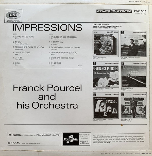 Franck Pourcel And His Orchestra* - Impressions (LP, Album)