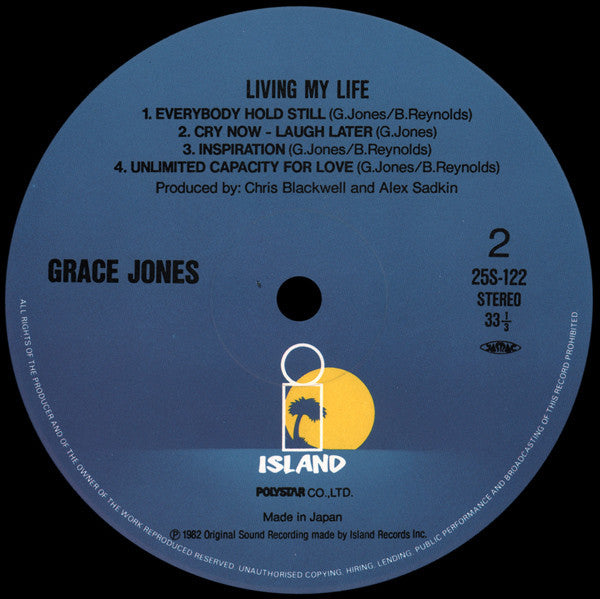 Grace Jones - Living My Life (LP, Album)