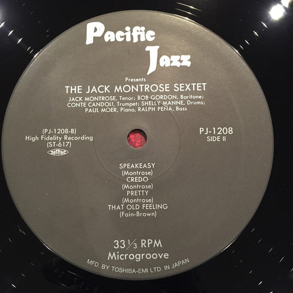 Jack Montrose Sextet - Jack Montrose Sextet (LP, Album, Mono, RE)