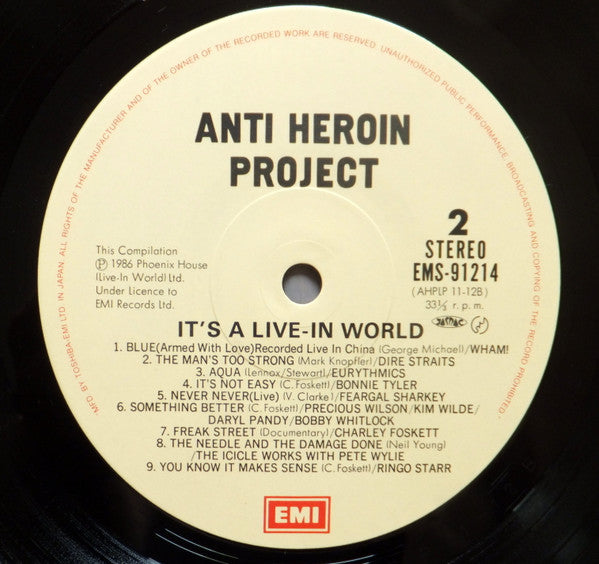 The Anti-Heroin Project - It's A Live-In World (LP, Comp)