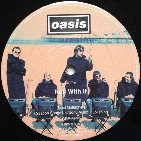 Oasis (2) - Roll With It (12"", Single)