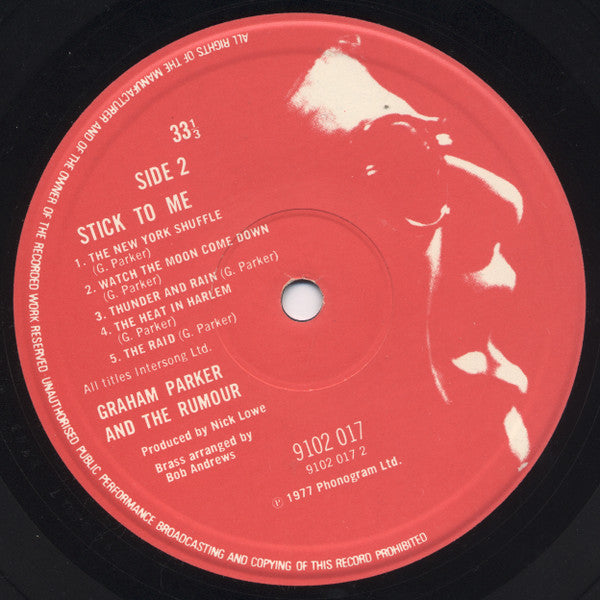 Graham Parker And The Rumour - Stick To Me (LP, Album)