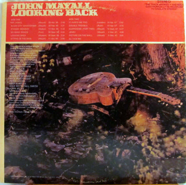 John Mayall - Looking Back (LP, Comp, Pit)