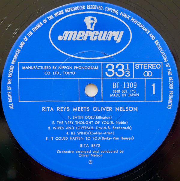 Rita Reys - Rita Reys Meets Oliver Nelson(LP, Album)