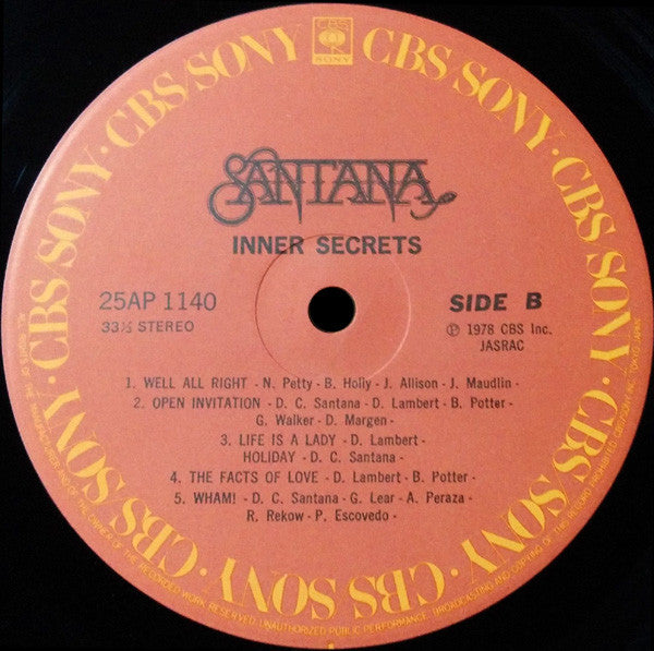 Santana - Inner Secrets (LP, Album)