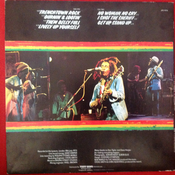 Bob Marley And The Wailers* - Live! (LP, Album)