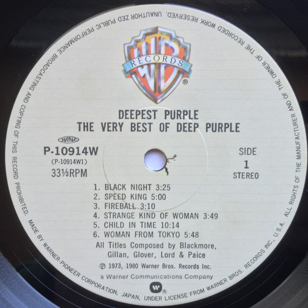 Deep Purple - Deepest Purple : The Very Best Of Deep Purple (LP, Comp)