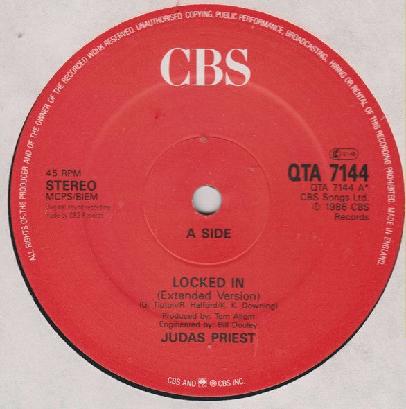 Judas Priest - Locked In (12"", Pos)