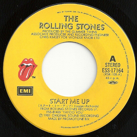 The Rolling Stones - Start Me Up (7"", Single)