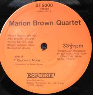 Marion Brown Quartet - Marion Brown Quartet (LP, Album, RE)