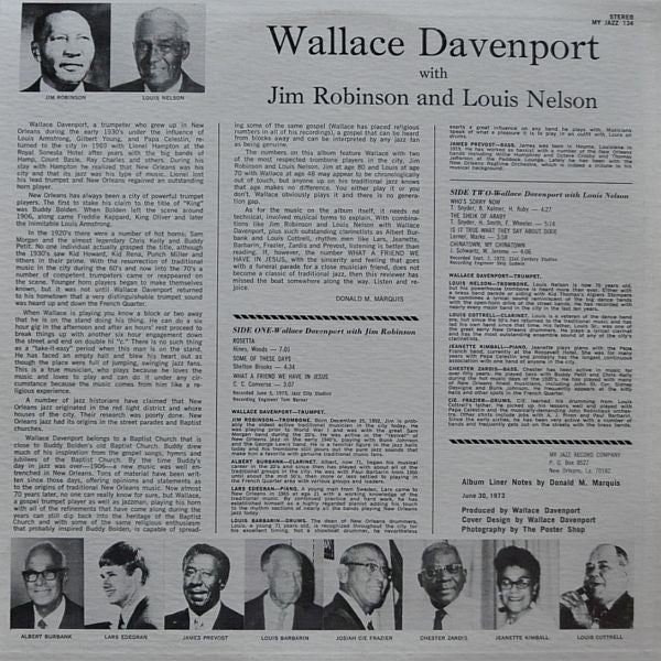 Wallace Davenport - Wallace Davenport With Jim Robinson And Louis N...