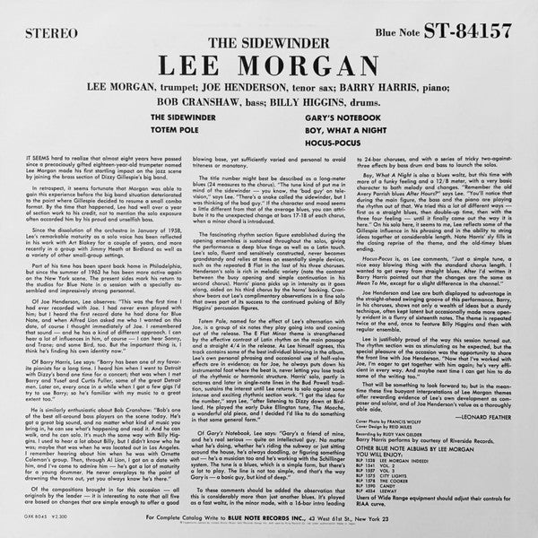 Lee Morgan - The Sidewinder (LP, Album, RE)
