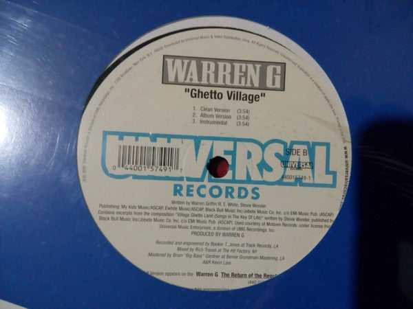 Warren G - Ghetto Village (12"", Single)