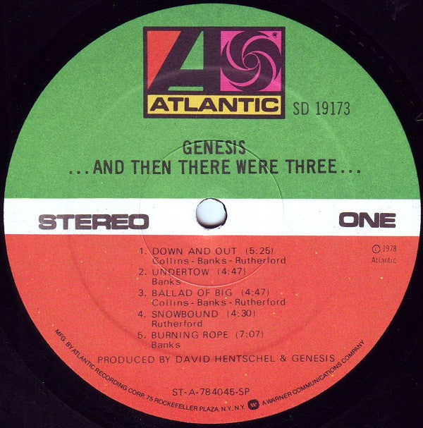 Genesis - ...And Then There Were Three... (LP, Album, SP )