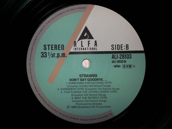 Strawbs - Don't Say Goodbye... (LP, Album, Promo)