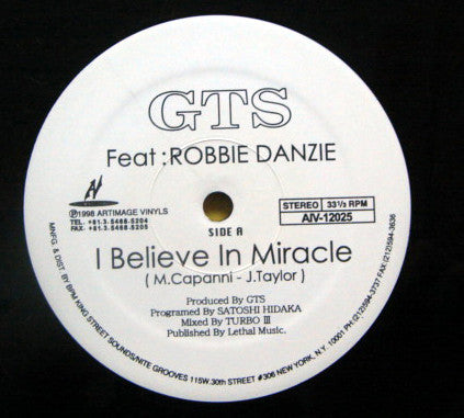 GTS - I Believe In Miracle / Never Knew Love Like This Before (12"")