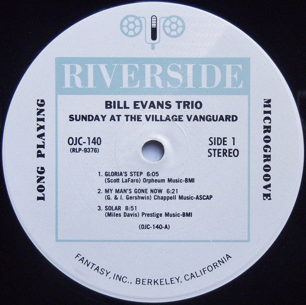 The Bill Evans Trio - Sunday At The Village Vanguard(LP, Album, RE)