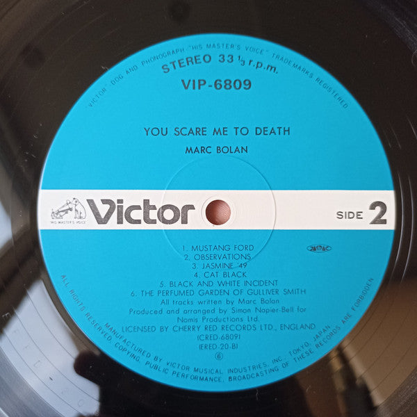 Marc Bolan - You Scare Me To Death (LP, Album)