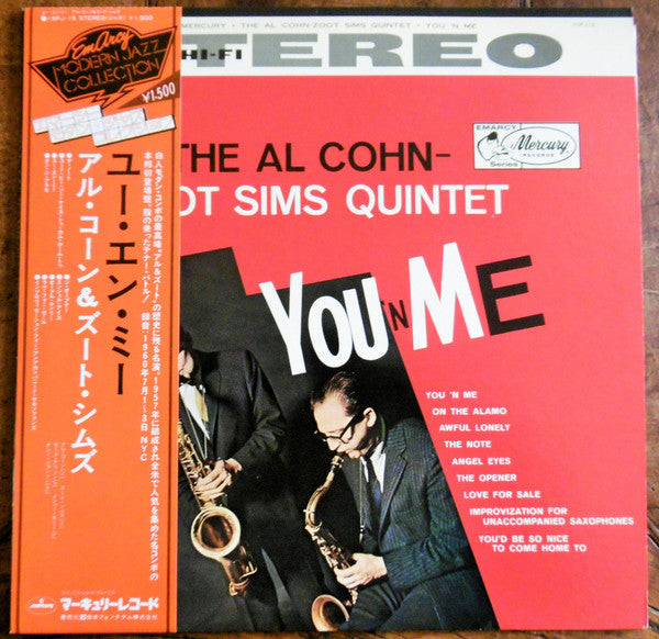 Al Cohn - Zoot Sims Quintet - You 'N Me (LP, Album, Mono, RE)