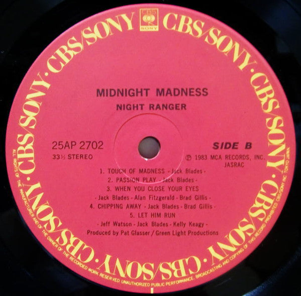 Night Ranger - Midnight Madness (LP, Album, Ltd, Boo)