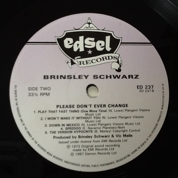 Brinsley Schwarz - Please Don't Ever Change (LP, Album, RE)