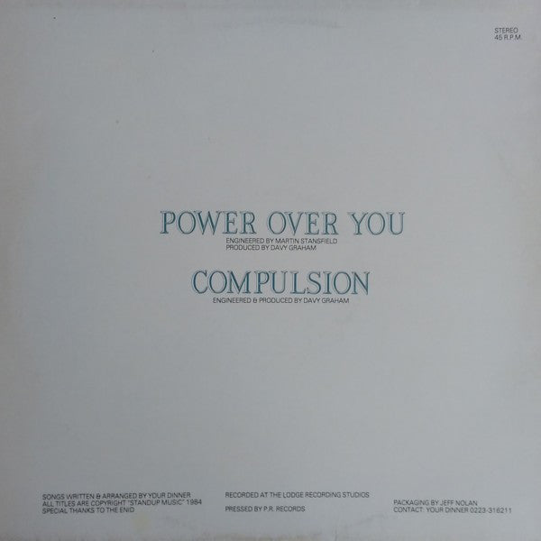 Your Dinner - Power Over You (12"", Single)